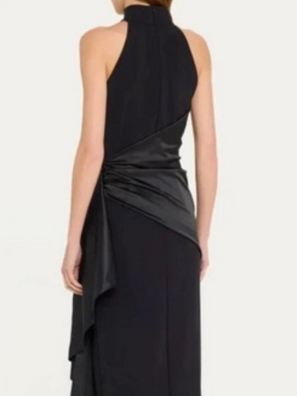 Chiara Boni La Petite Robe Black Gudairi Column Gown - Picture 2 of 4